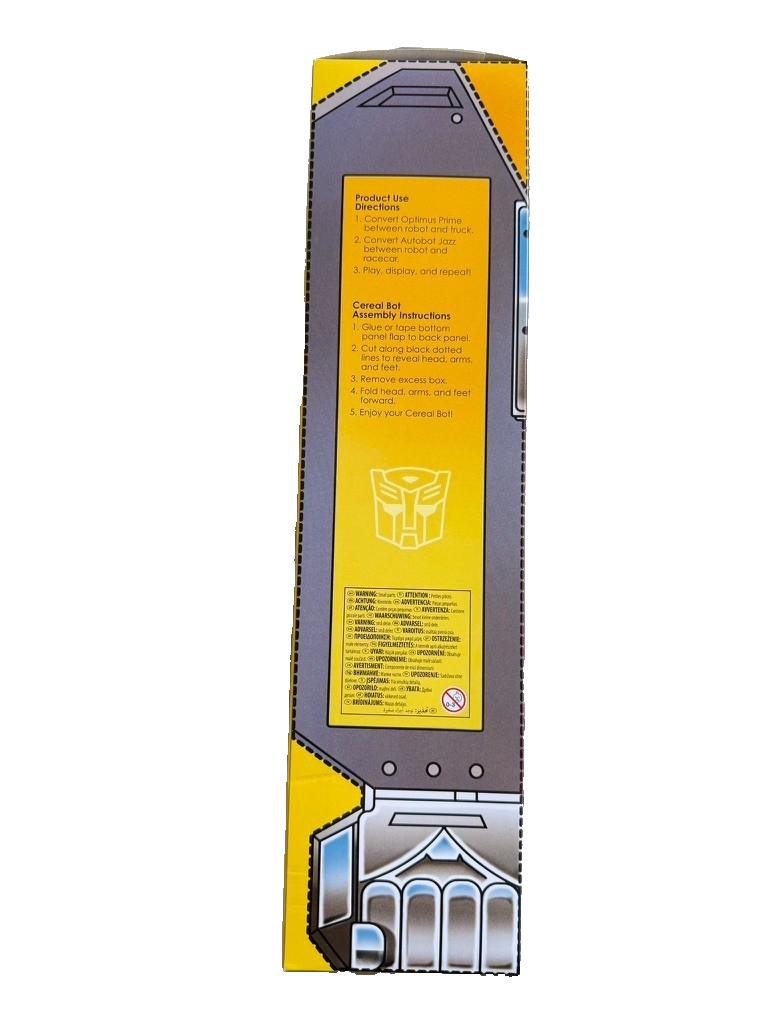 SDCC 2026 Hasbro Transformers Optimus Prime & Autobot Jazz Cereal Box IN HAND