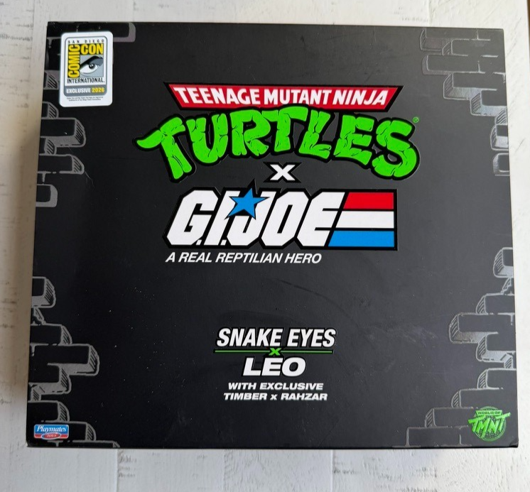 SDCC 2026 TMNT x GI Joe Snake Eyes x Leo Action Figure Exclusive!