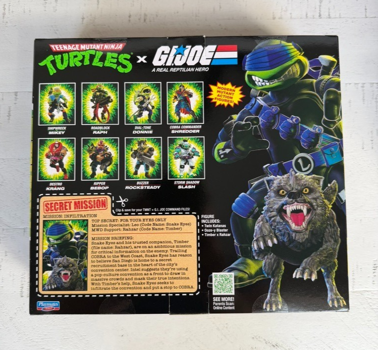 SDCC 2026 TMNT x GI Joe Snake Eyes x Leo Action Figure Exclusive!