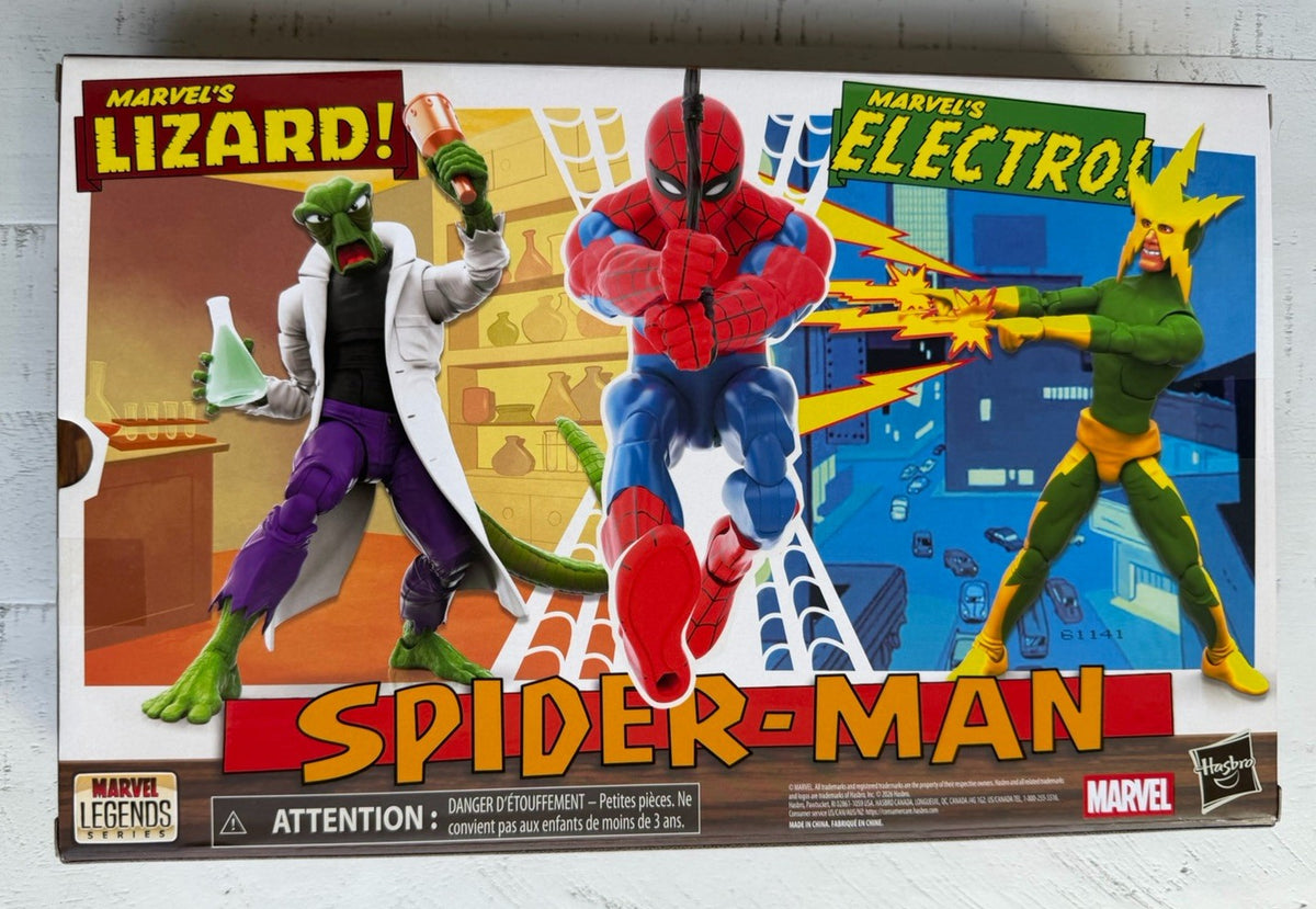 In hand!! SDCC 2026 Hasbro Marvel Legends Spider-Man “Meme-tastic” 3-Pack