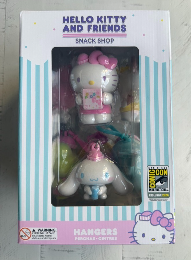 Hello Kitty & Friends SDCC 2026 LE Exclusive! Snack Shop 8 Piece Hanger Box