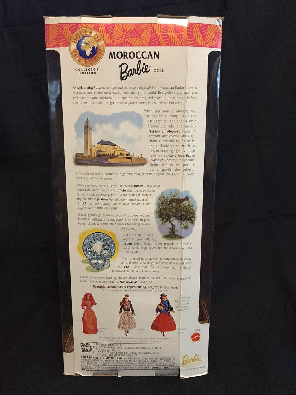 New MOROCCAN BARBIE Collector Edition - 1998 MATTEL Dolls of the World #2150
