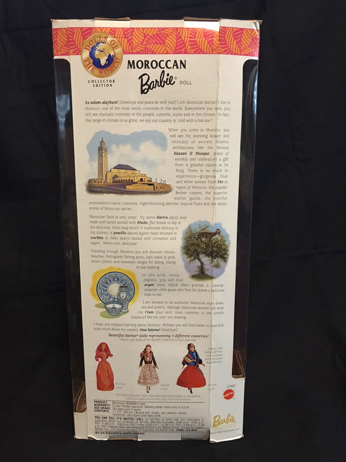 New MOROCCAN BARBIE Collector Edition - 1998 MATTEL Dolls of the World #2150