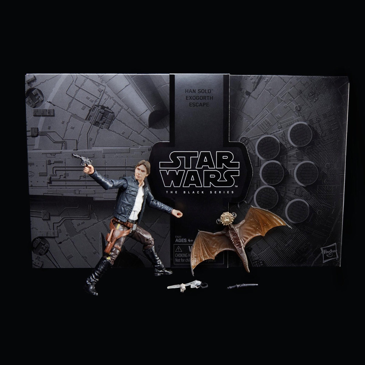 STAR WARS THE BLACK SERIES HAN SOLO WITH MYNOCK -SDCC 2018 EXCLUSIVE- NIB SEALED