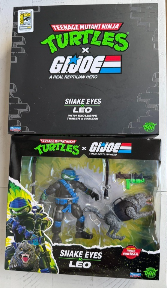 SDCC 2026 TMNT x GI Joe Snake Eyes x Leo Action Figure Exclusive!