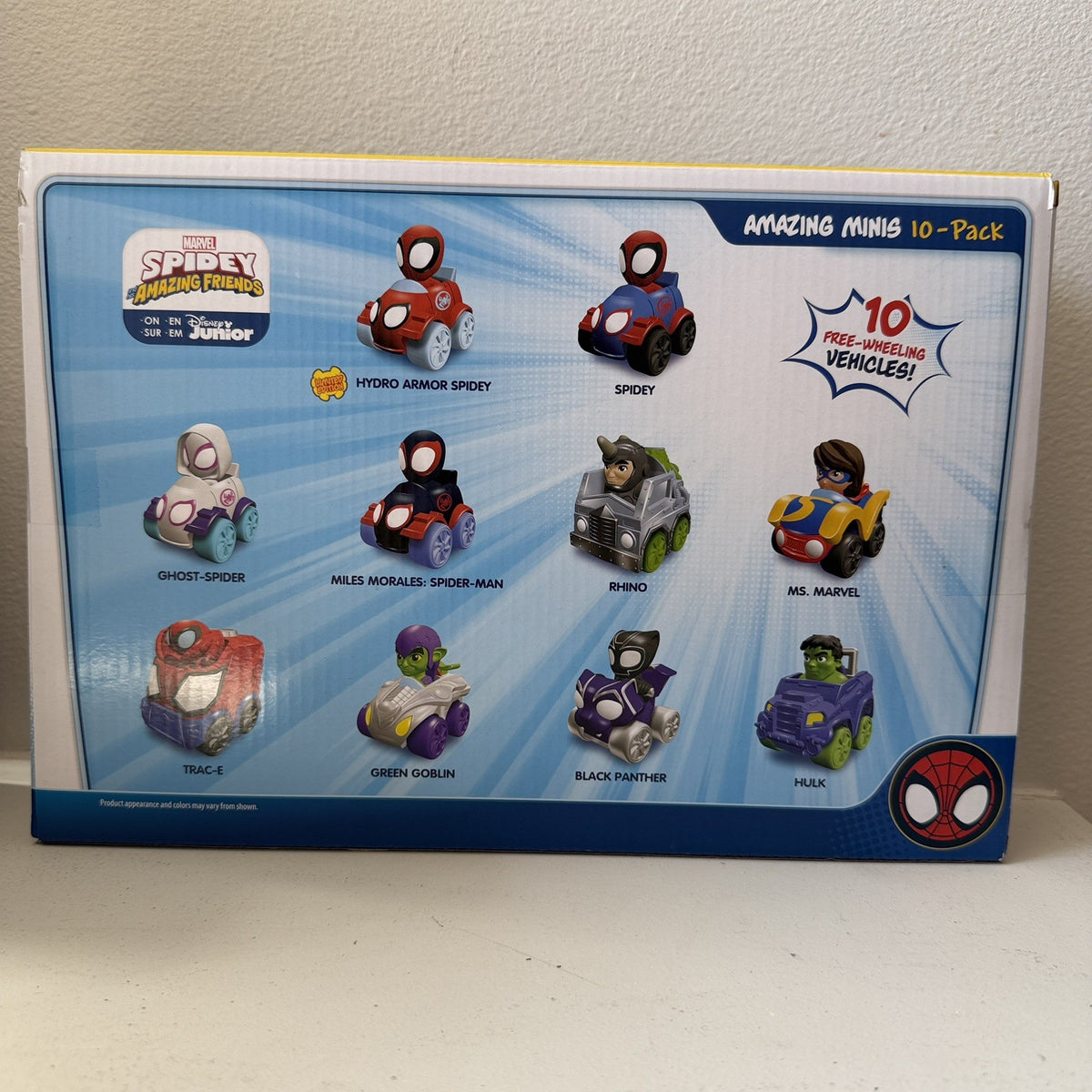 Disney Marvel Spidey and His Amazing Friends Mini Vehicle 10 set