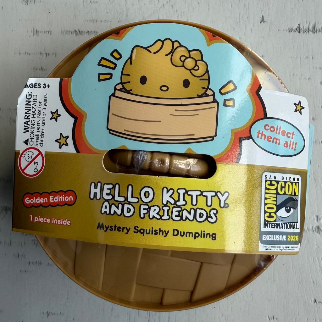 2026 SDCC Exclusive - Hello Kitty Gold Glitter Squishy Dumpling