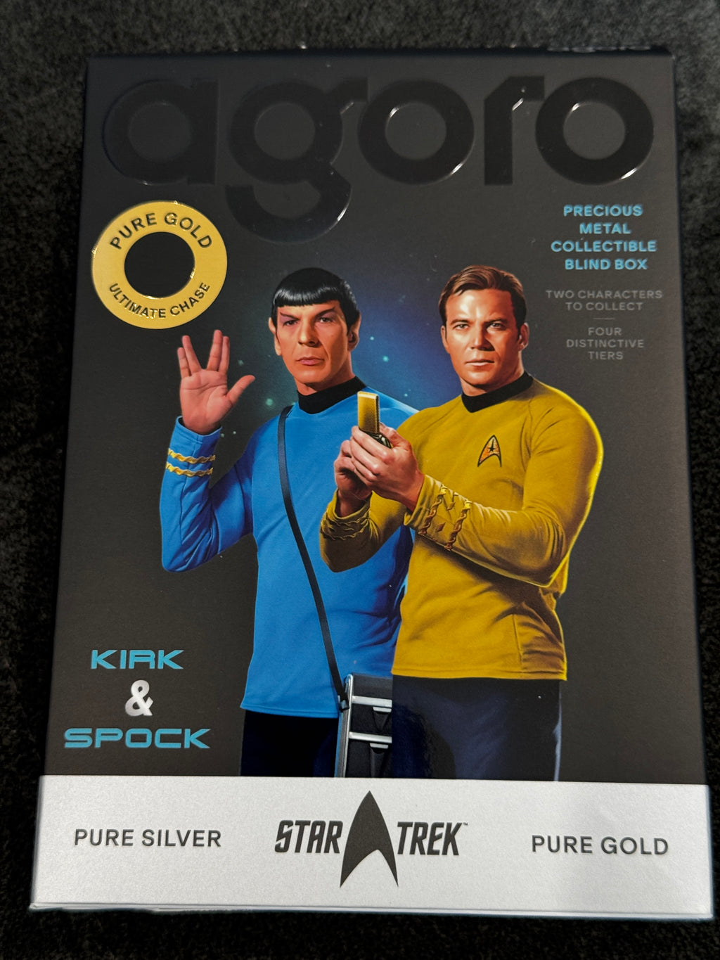 Agoro Star Trek Mirror Spock Tier 2 5g .999 Silver Foil 688/900 Box