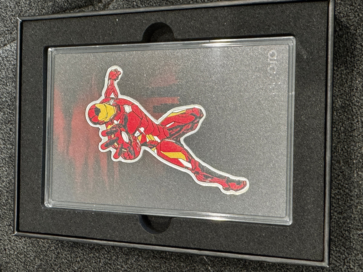 Agoro Marvel Iron Man Tier 1 1/2 oz .999 Silver Coin 1209/3485 Box
