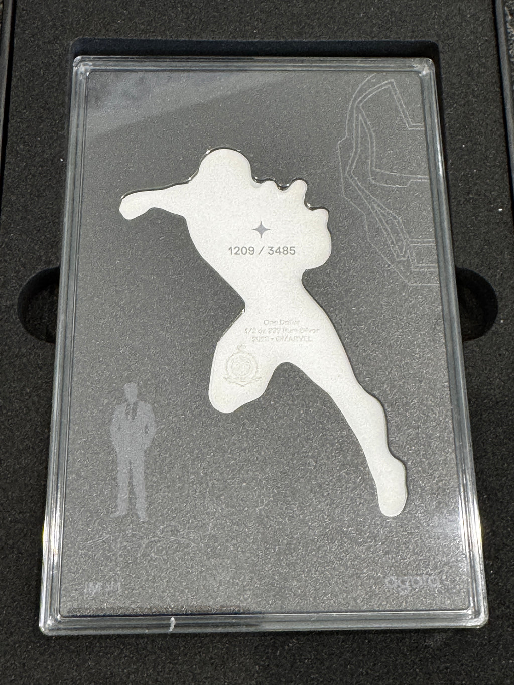 Agoro Marvel Iron Man Tier 1 1/2 oz .999 Silver Coin 1209/3485 Box