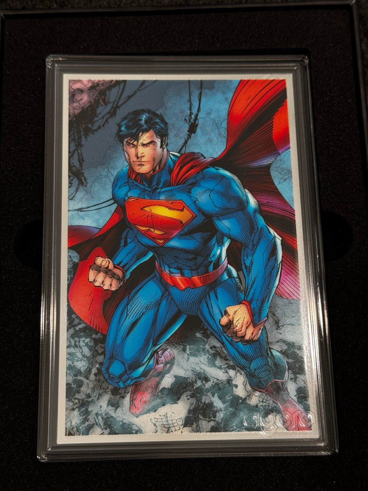 Agoro DC Trinity Superman Tier 1 5g .999 Silver Foil 1019/1200 Box - actual foil front