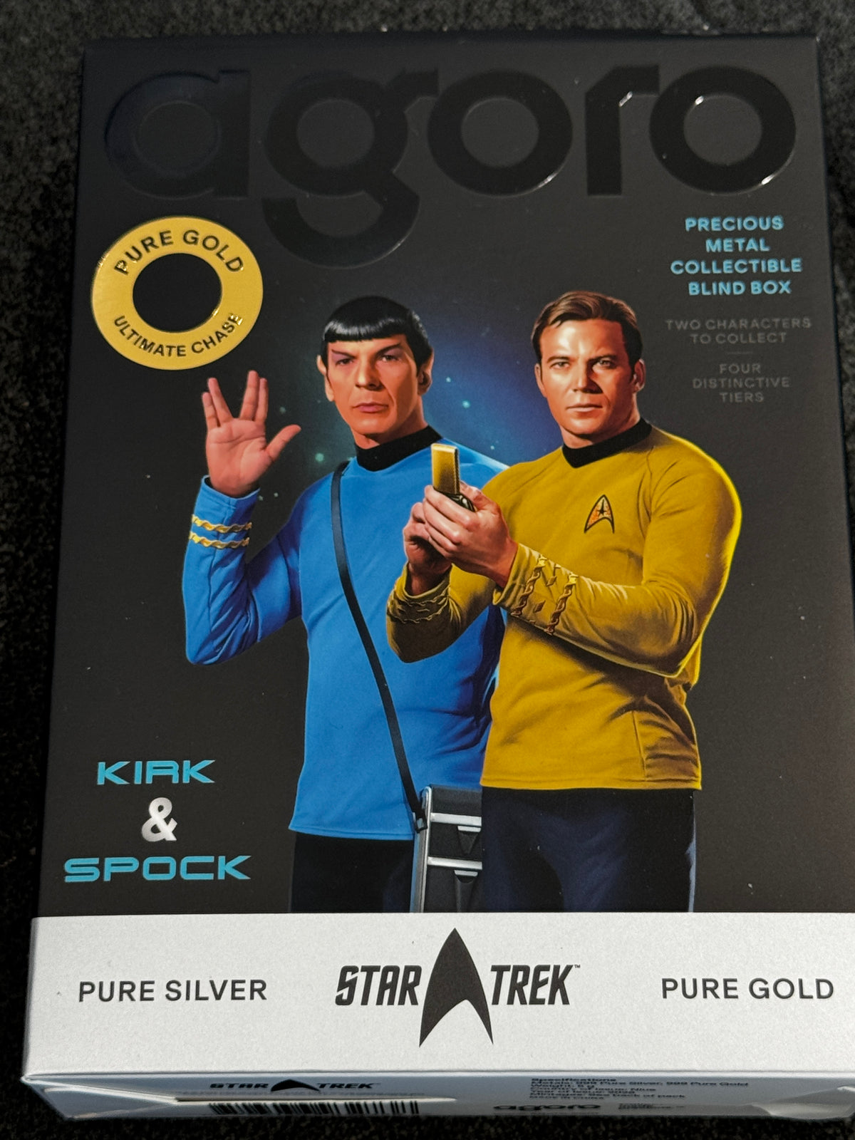 Agoro Star Trek Mr. Spock Tier 1 5g .999 Silver Foil 1035/1800 Box - original packaging or reverse
