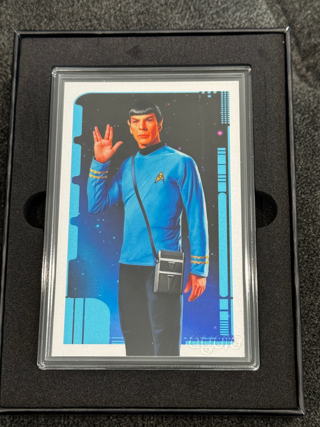 Agoro Star Trek Mr. Spock Tier 1 5g .999 Silver Foil 1035/1800 Box - actual foil front