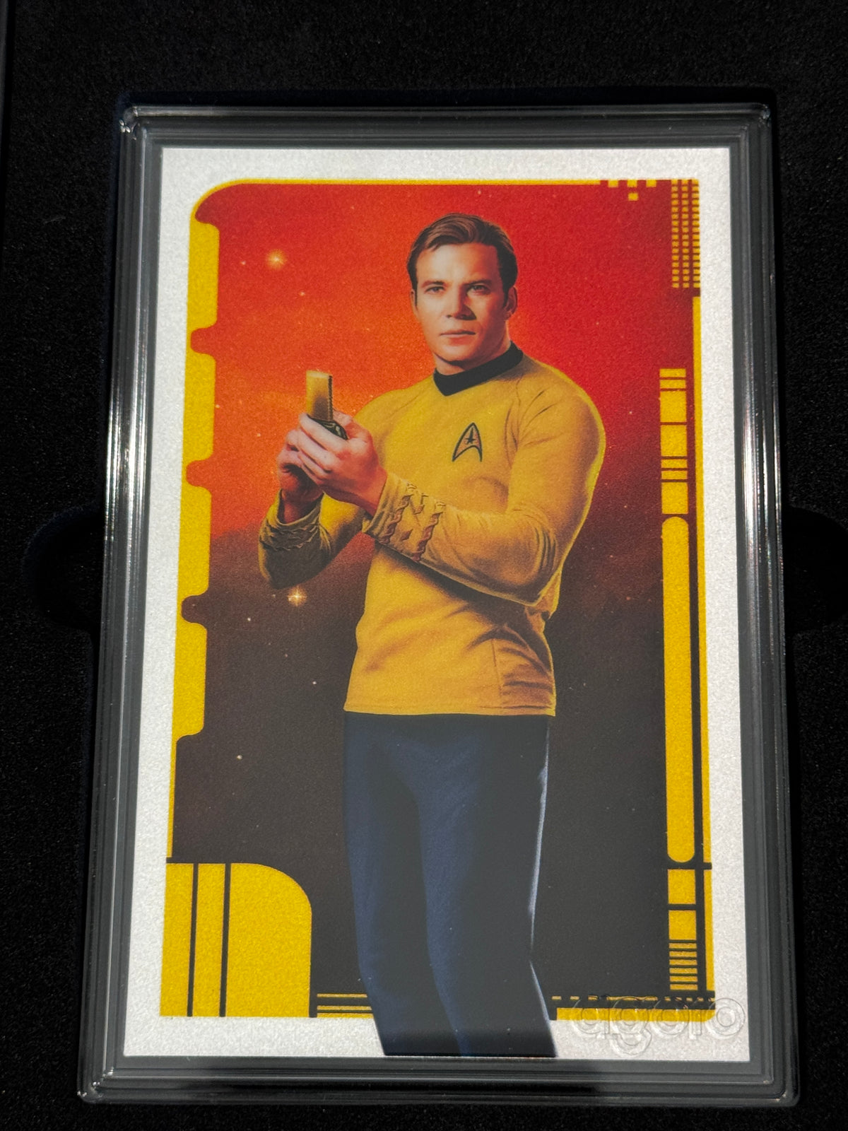 Agoro Star Trek Captain Kirk Tier 1 5g .999 Silver Foil 0742/1800 Box - actual foil front