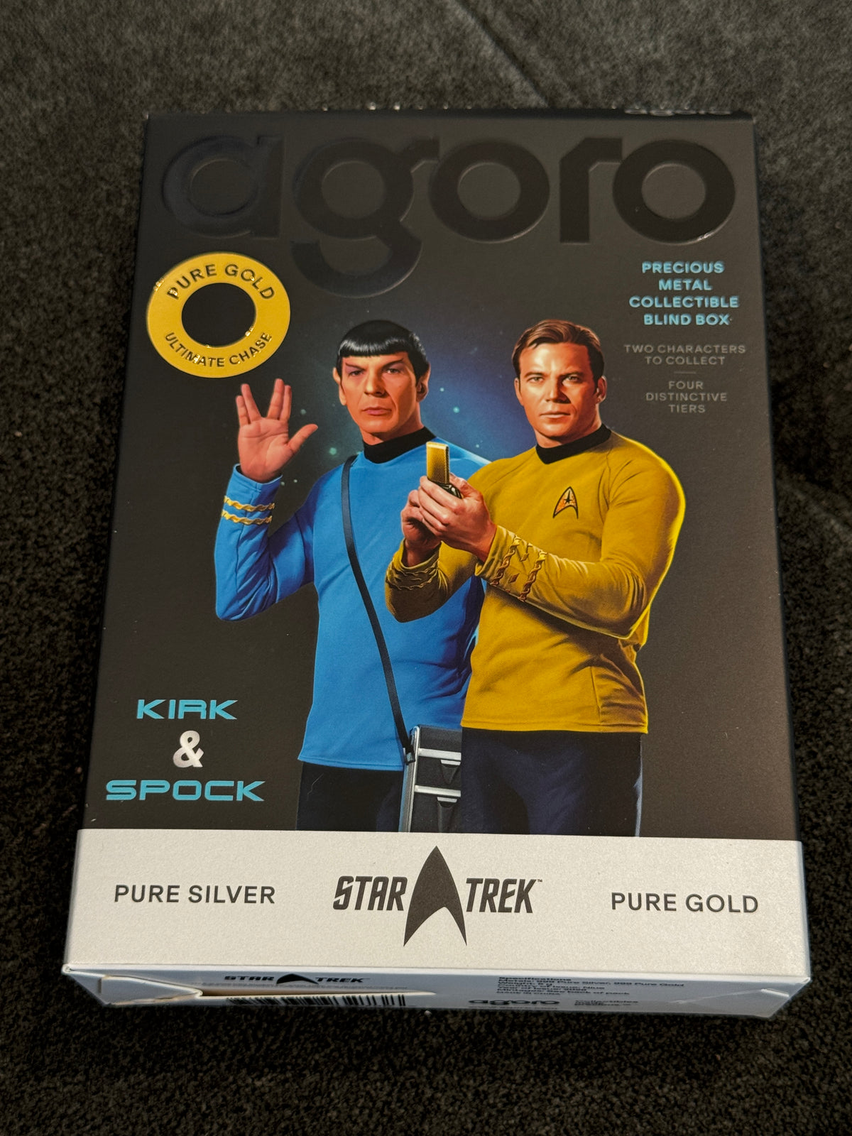 Agoro Star Trek Mr. Spock Tier 1 5g .999 Silver Foil 1166/1800 Box - original packaging or reverse